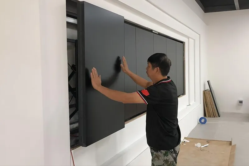 Installationsprozess für die LED-Display-Halterung